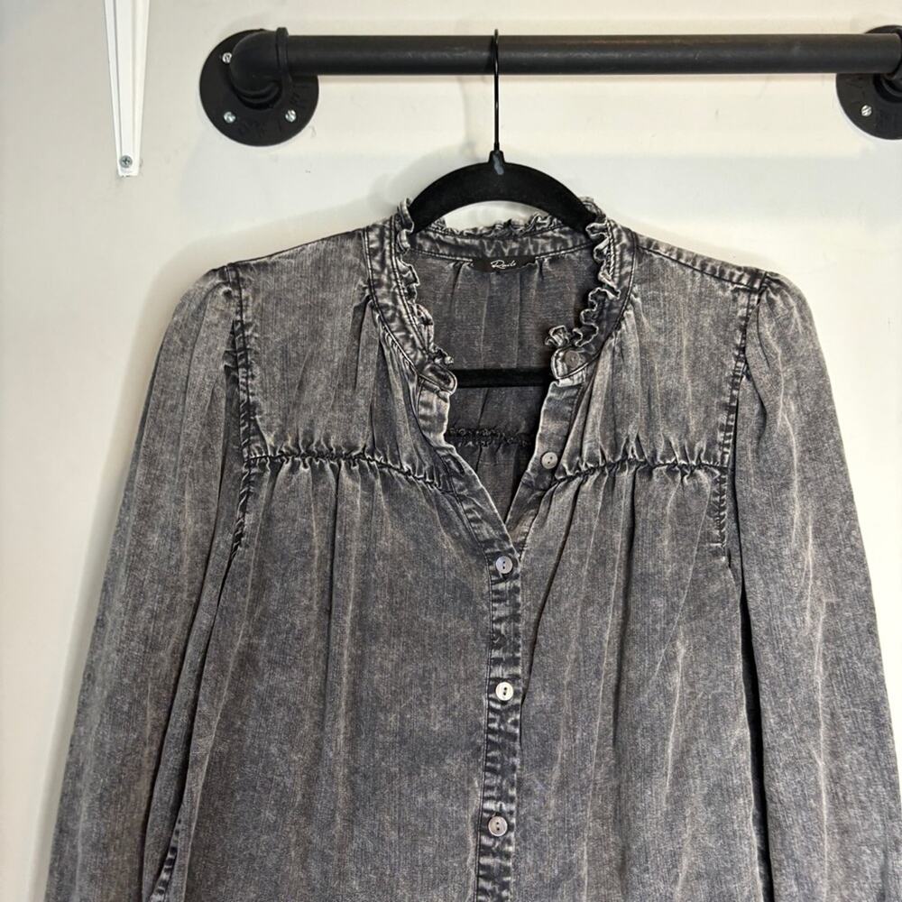 Rails Camille Top Black Acid Wash - Picture 6 of 12